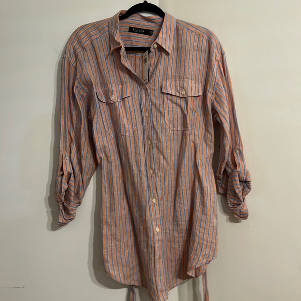 Ralph Laurel linen belted shirt